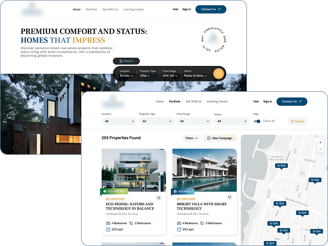 Real Estate Trading Platform screenshot